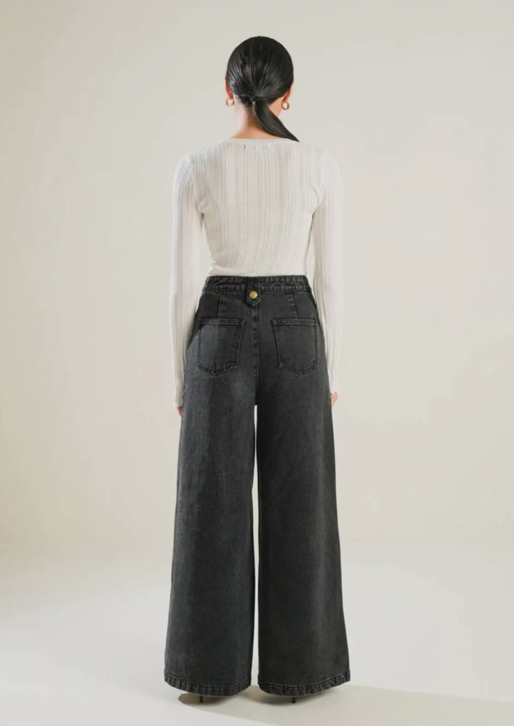 Washed Denim Jeans