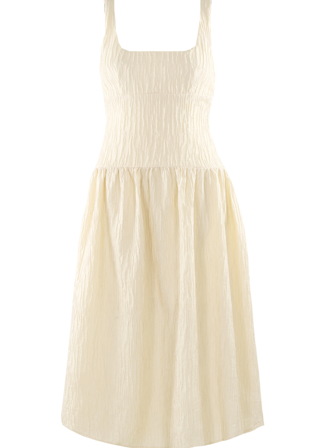 Butter Yellow Deep Back Skater Dress