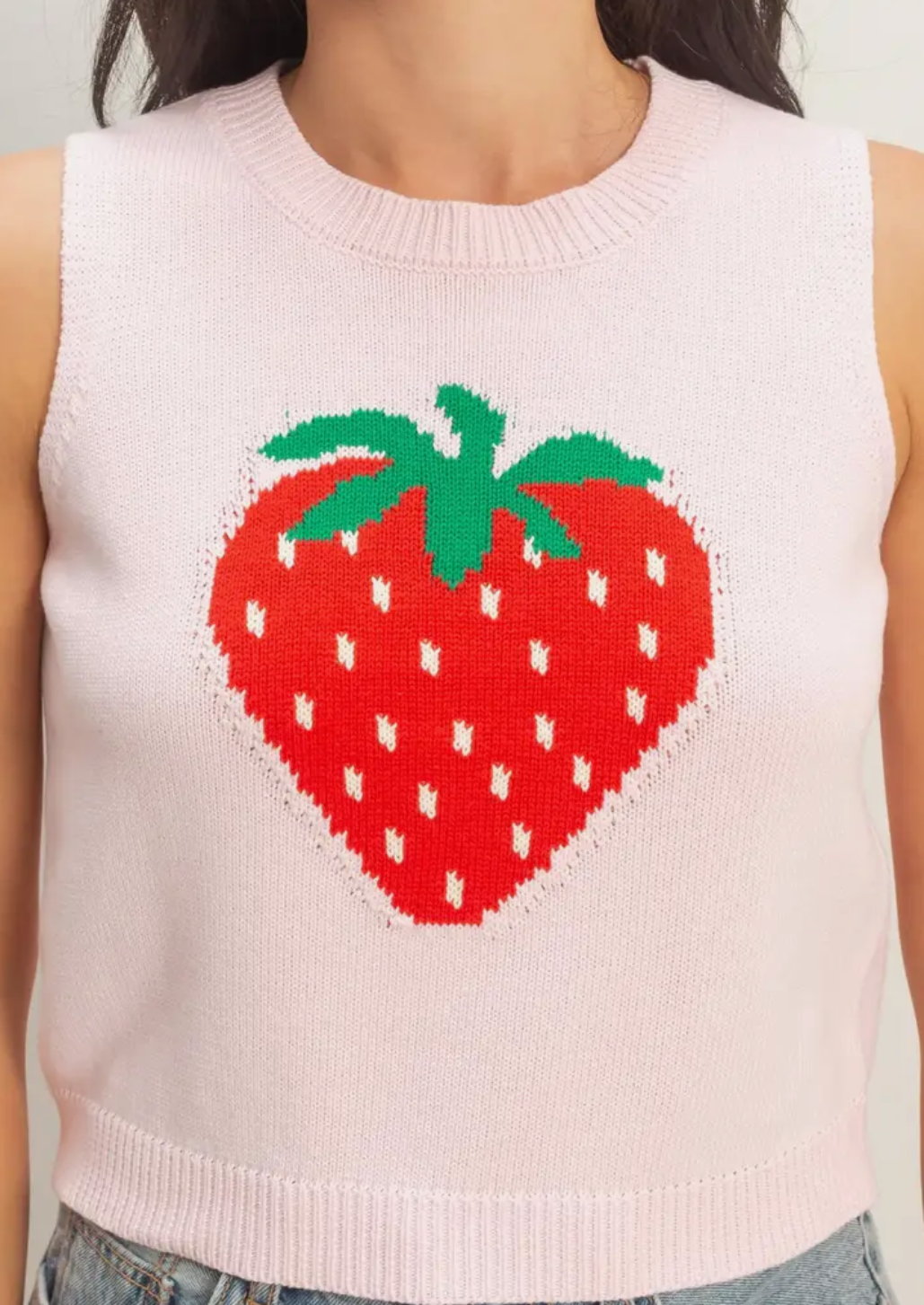 Soft Pink Strawberry Top