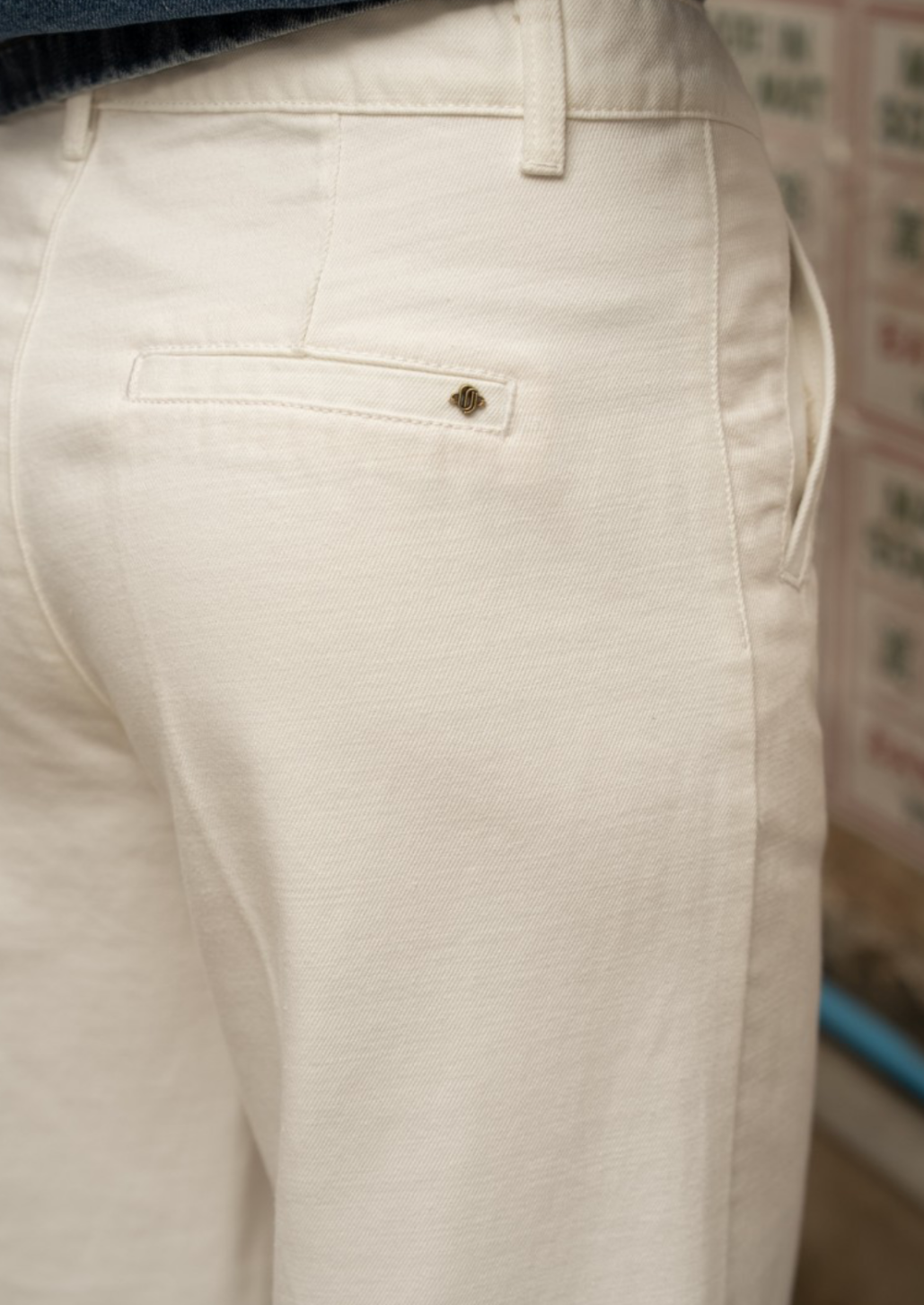 Eleonorette White Ankle Wide Leg Trouser