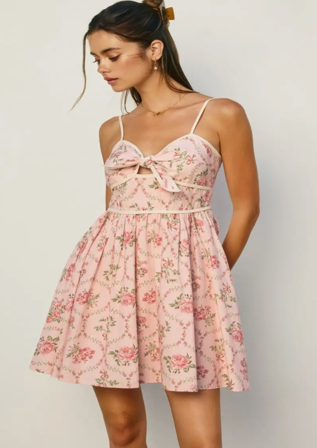 Romantic Garden Contrast Dress