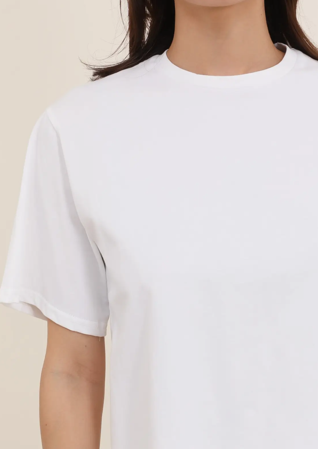 Boxy White Cotton T-Shirt