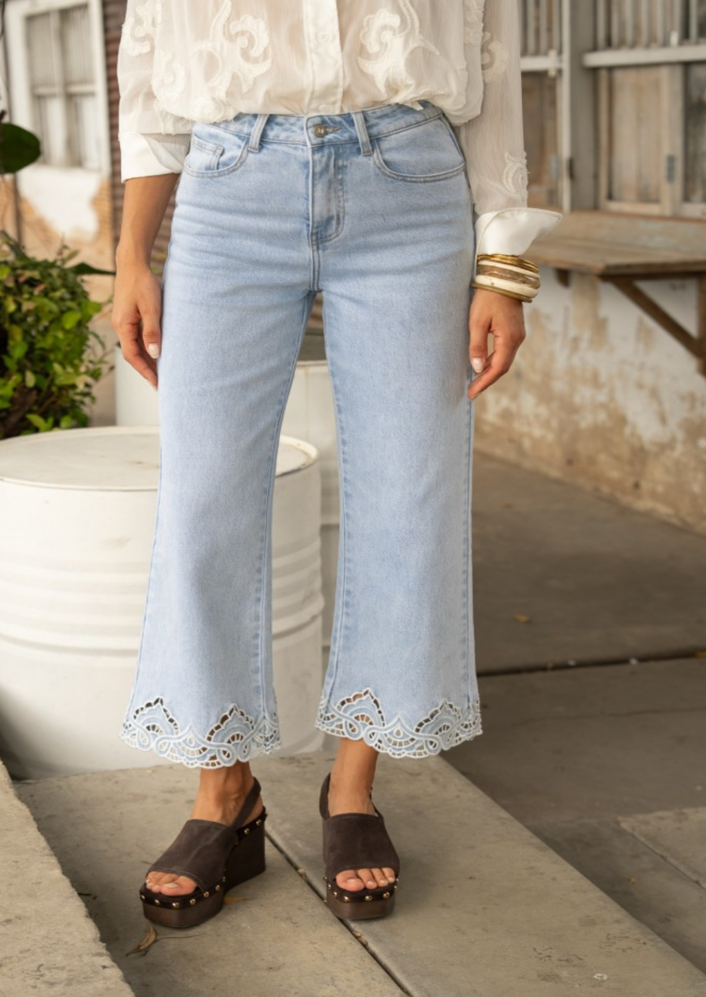 Nola Ankle Wide Leg Jean