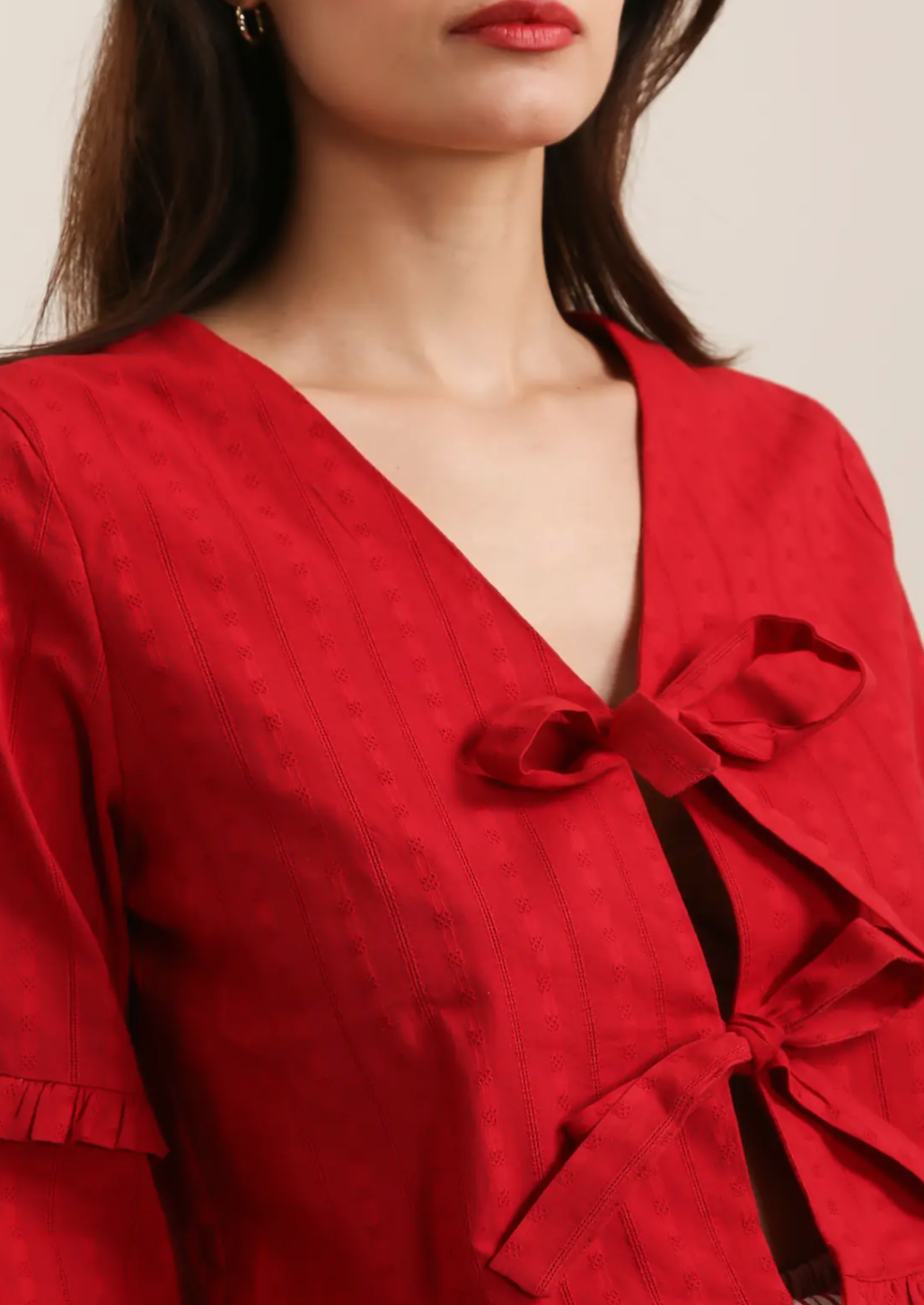 Bohemian Red Blouse