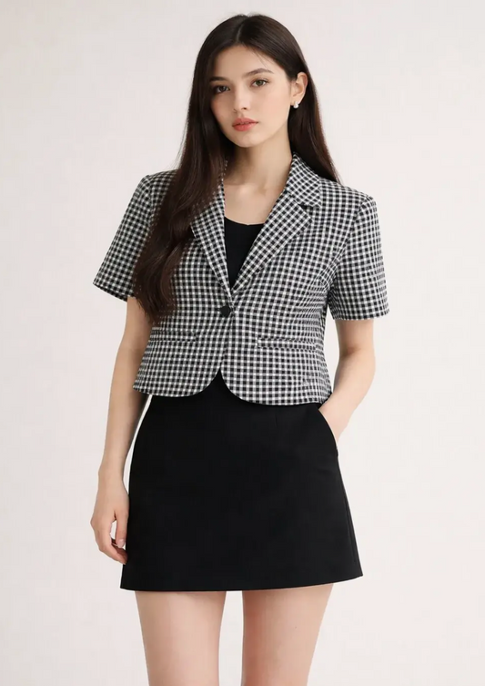 Vichy Gingham Jacket
