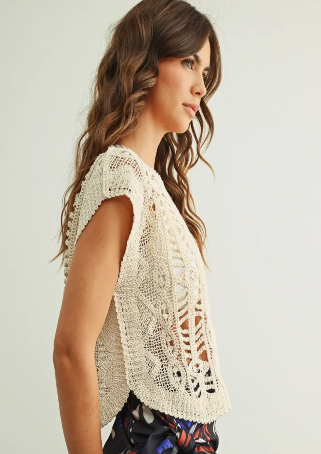 Crochet Knitted Top