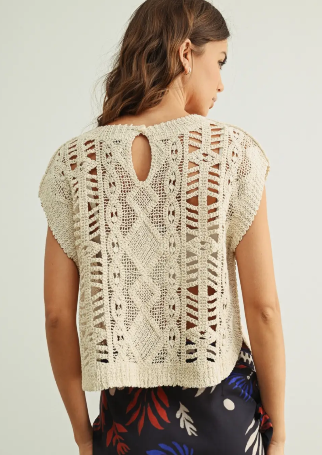 Crochet Knitted Top